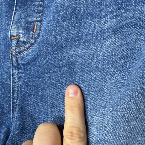 MADEWELL High Rise Distressed Raw Hem Summer Denim Jean Cutoff Shorts - Picture 9 of 9